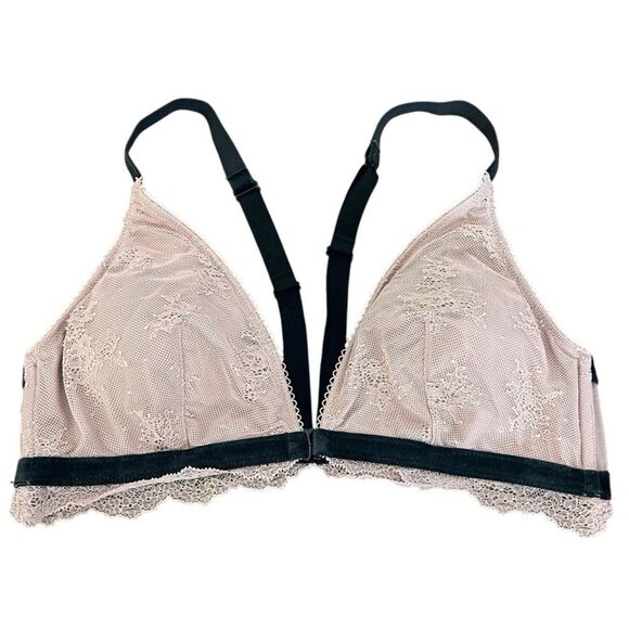 Lace Bralette with Black Straps - Picture 1 of 4